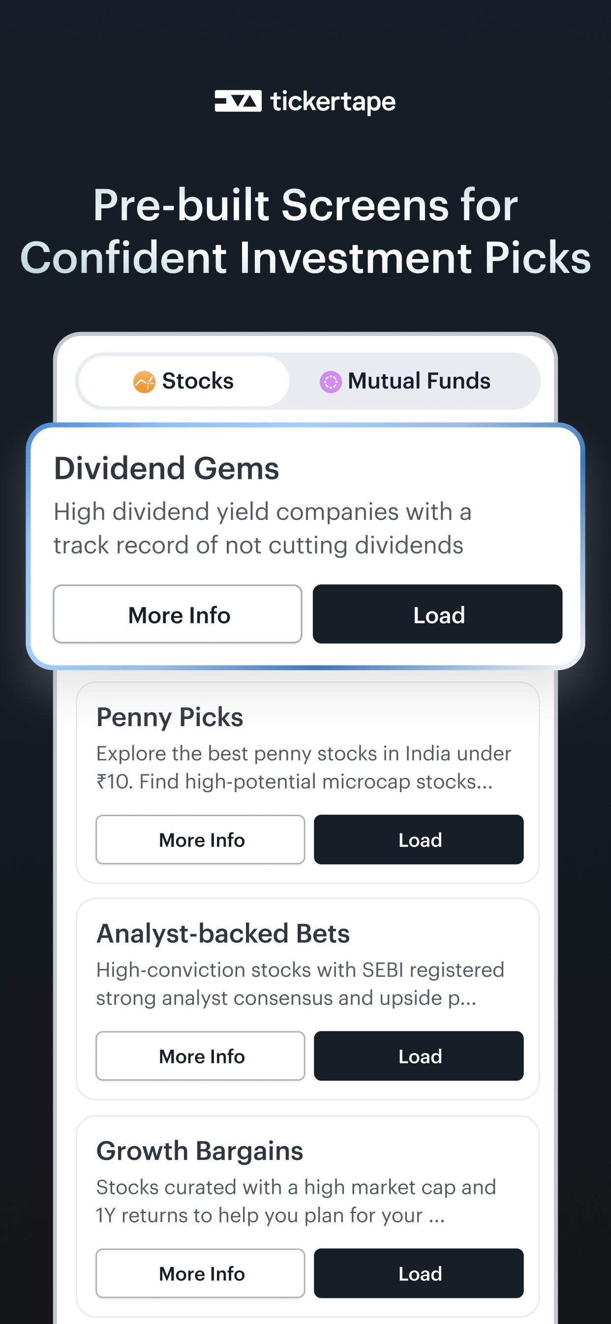 Tickertape: India & US Stocks