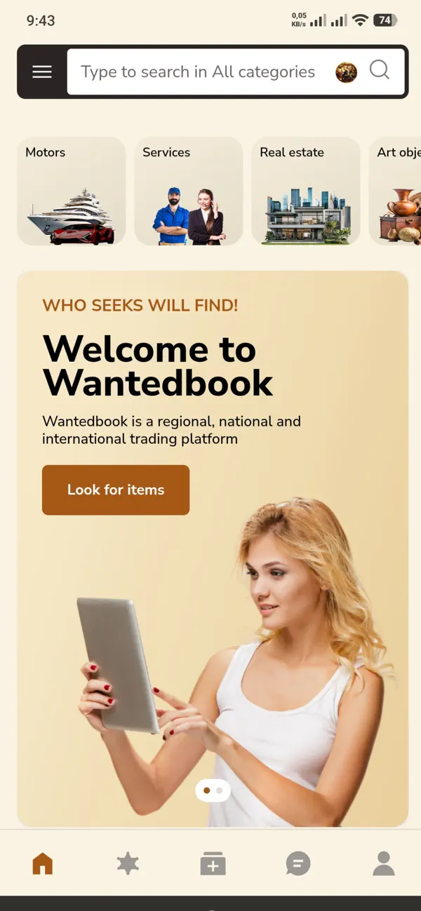 Screenshot #1 pour Wantedbook - Marketplace