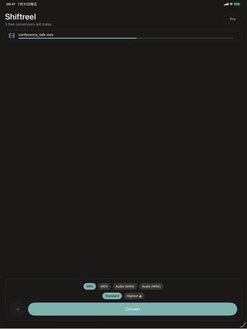 Shiftreel iPad screenshot