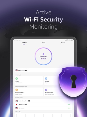 LitVPN-Secure,Fast,Per-App VPN iPad screenshot