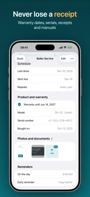Maintenance Schedule & Tracker screenshot 2