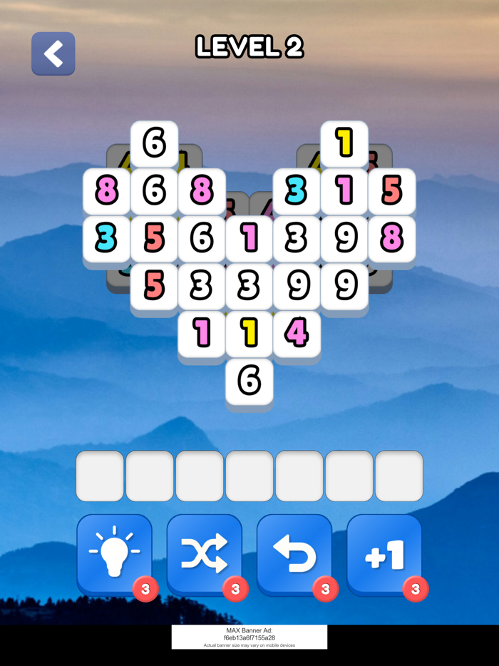 Number Tiles - Tile match game