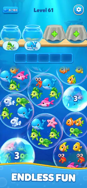 Fish Sort: Bubble Aquarium screenshot 2