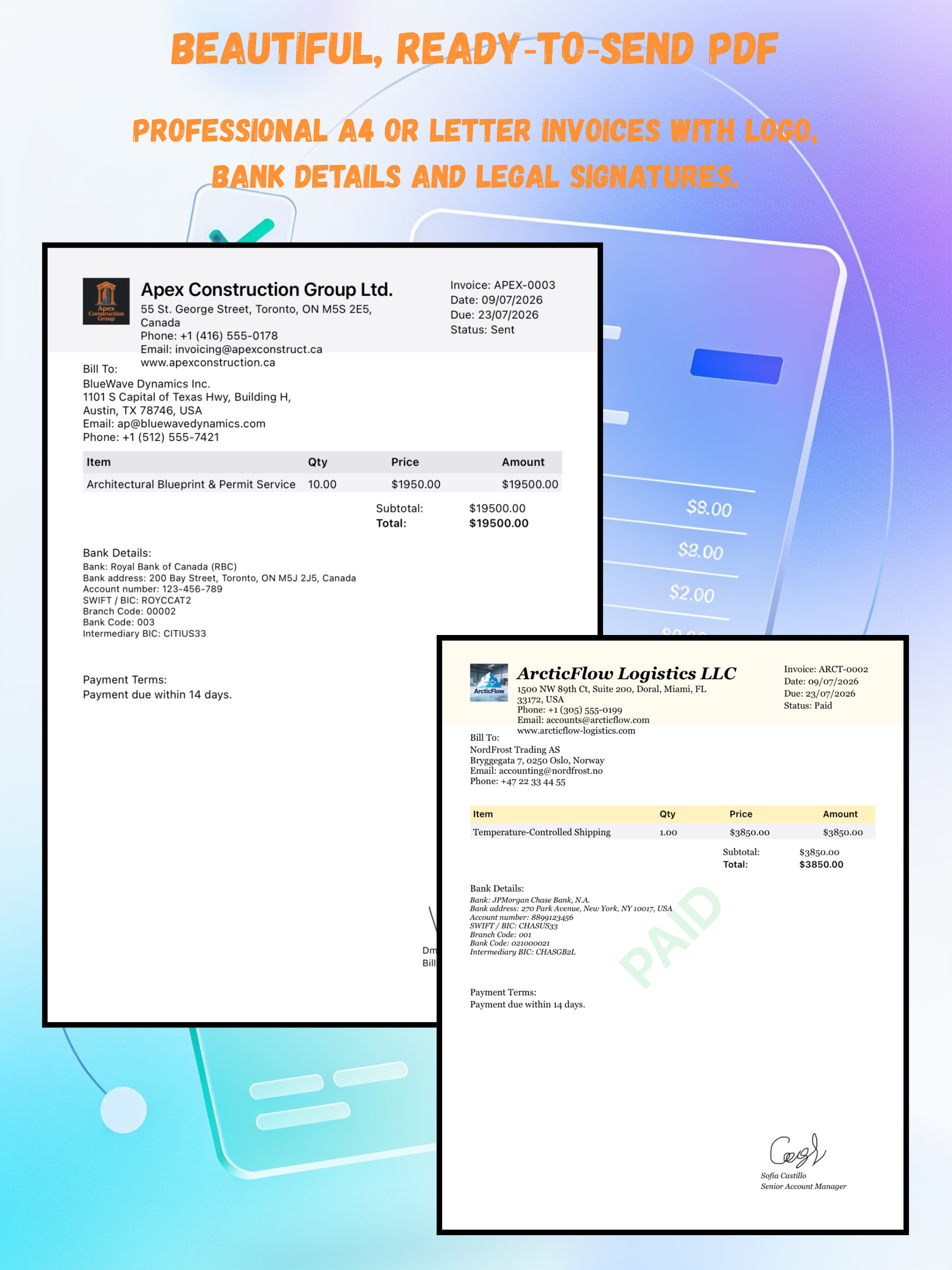 Invoice Maker - PDF & Sign screenshot 9