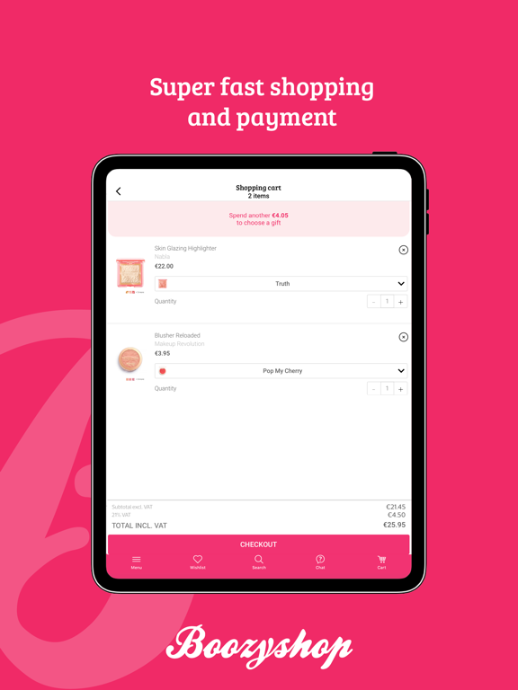 Boozyshop - the make up app iPad screenshot 3 - Shopping app