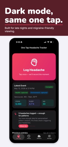 Migraine Headache Tracker Log Screenshot 5 of 5