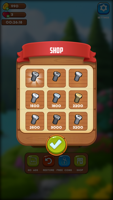 Wood Nuts Bolts : Screw Puzzle Screenshot
