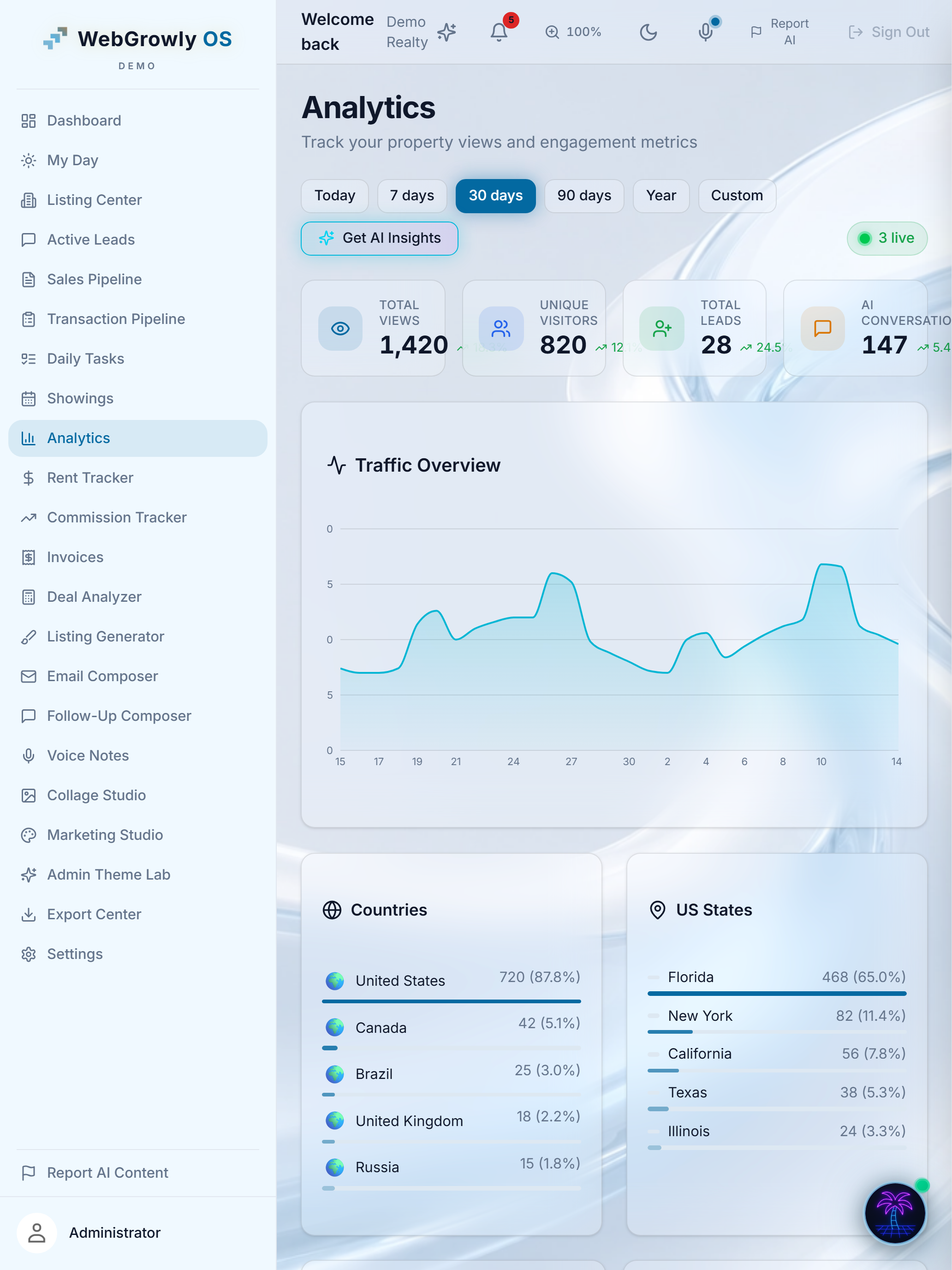 WebGrowlyOS screenshot 14