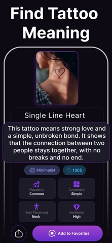 InkSense: Find Tattoo Meaning iPhone screenshot