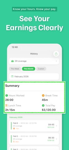 Work Log – Hours Tracker Screenshot 5 of 7