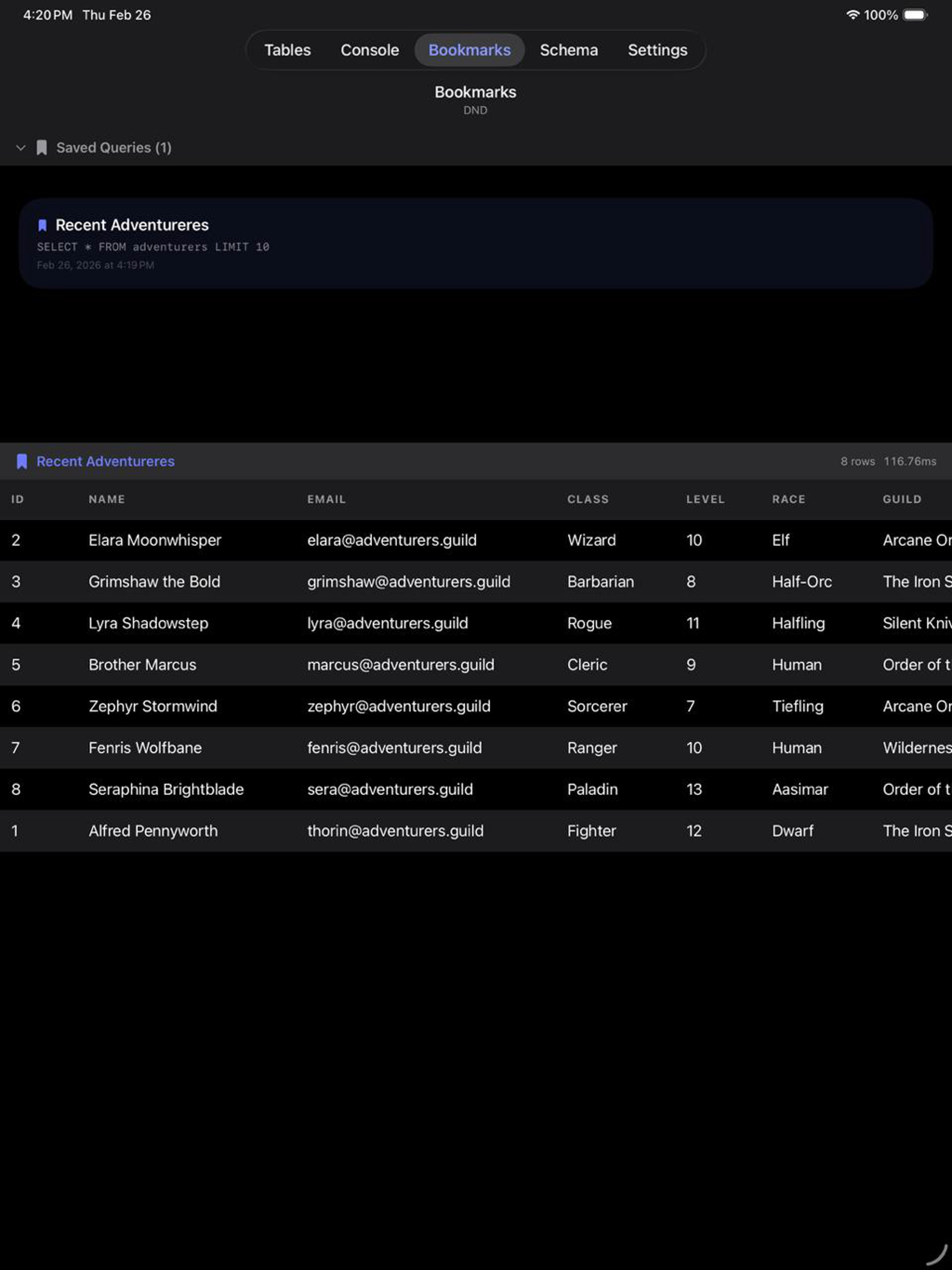 Tablewright: PostgreSQL Editor