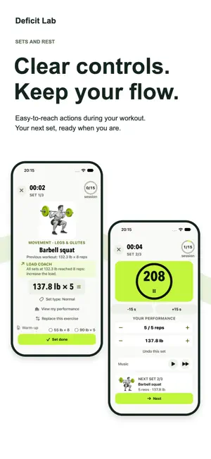 Deficit Lab: Workout & Food screenshot 4