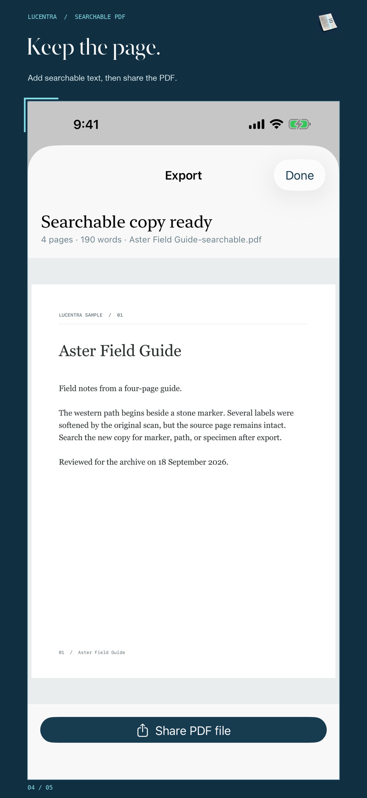 Screenshot 4 of Lucentra Searchable PDF