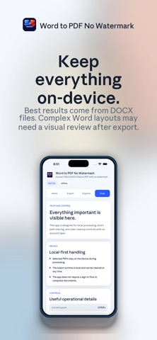 Word to PDF No Watermark screenshot