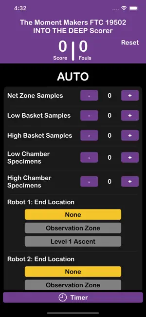 FTC Scorer 2024-25 screenshot 1
