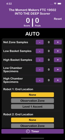 FTC Scorer 2024-25 screenshot