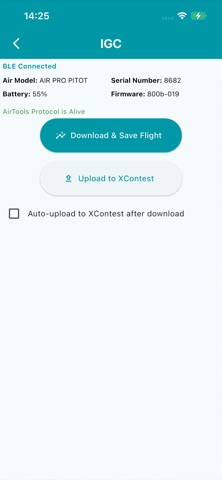 Digifly AirTools BLE screenshot