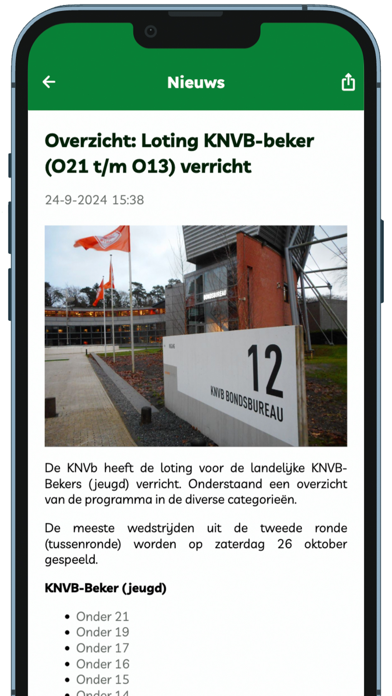 JeugdvoetbalUitslagen Screenshot