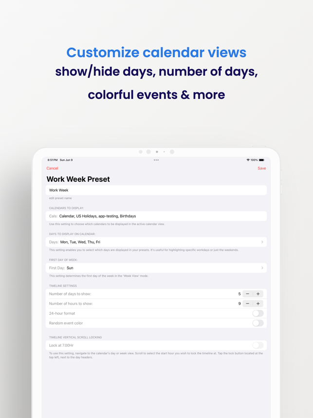 ‎Week Calendar Pro Screenshot