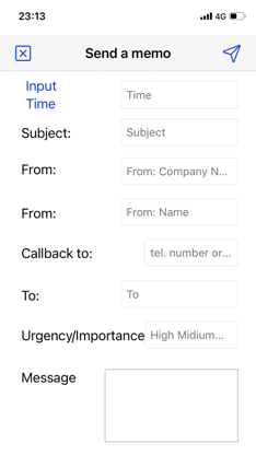 Denso - Send a Memo screenshot 1