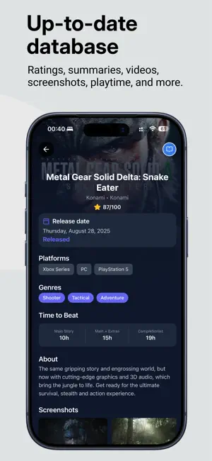 DayOne: Game Tracker screenshot 4