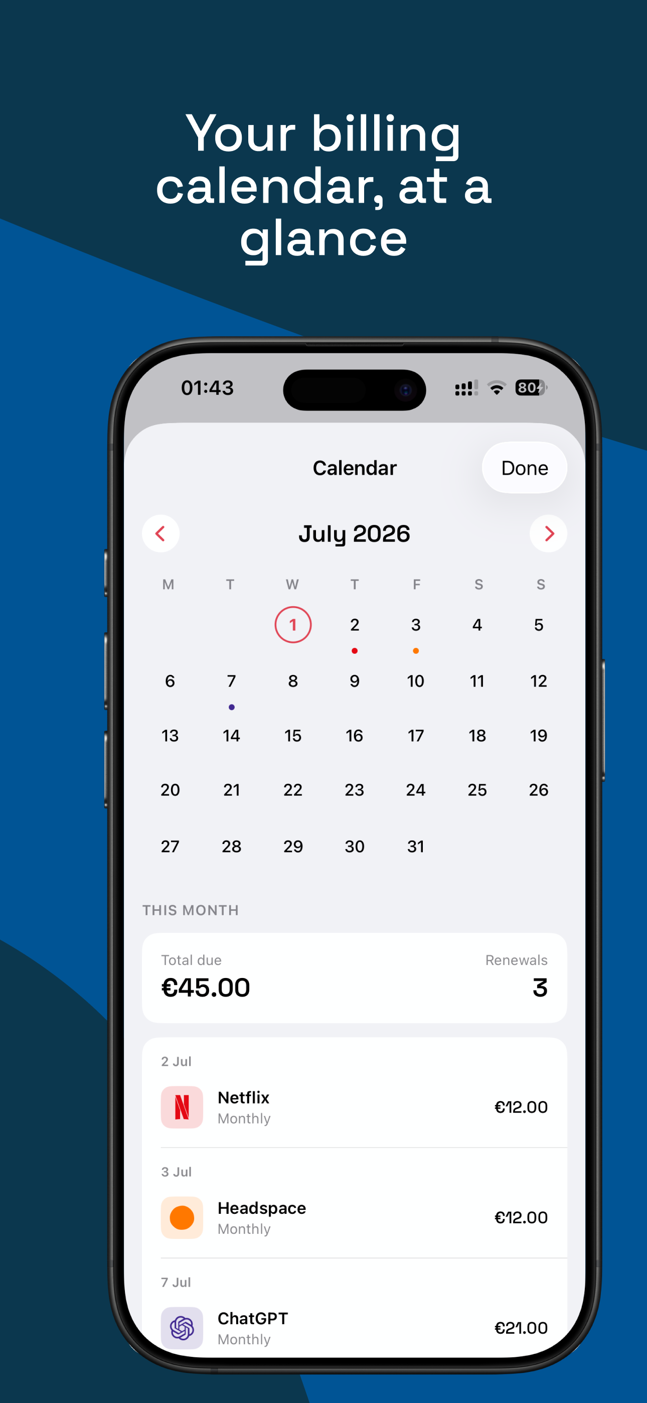 RecurKit: Subscription Tracker screenshot 5