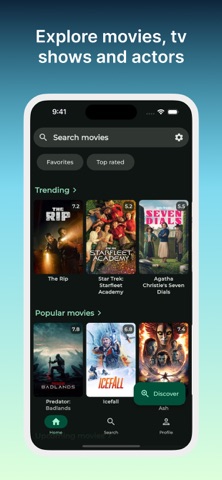ScenePeek - TMDB & Seerr iPhone screenshot
