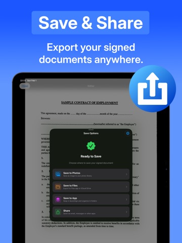 QuickSign eSign: PDF Scanner iPad screenshot