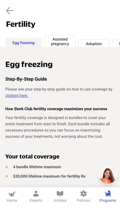 Stork Club Family Benefits