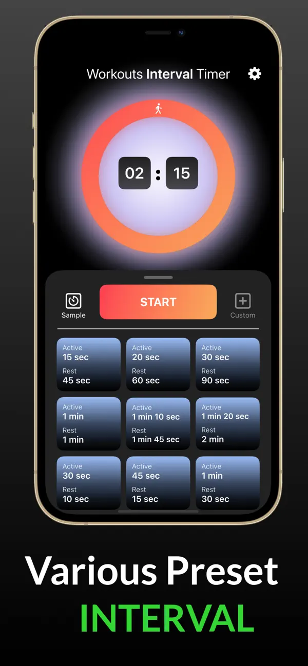Screenshot #2 pour Workouts Tabata Interval Timer