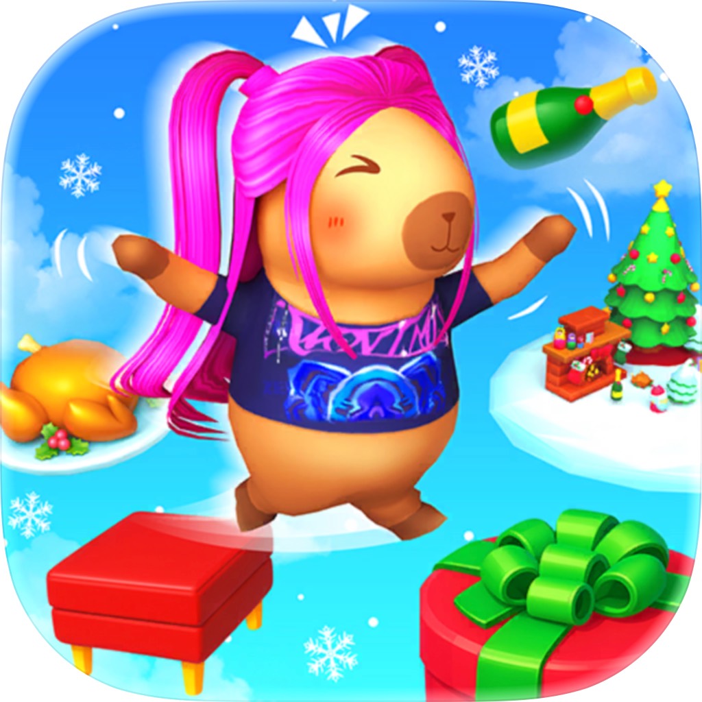 Apple App Store cover for Only Parkour: Capybara Jump Up