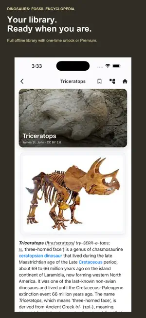 Dinosaurs: Fossil Encyclopedia screenshot 2
