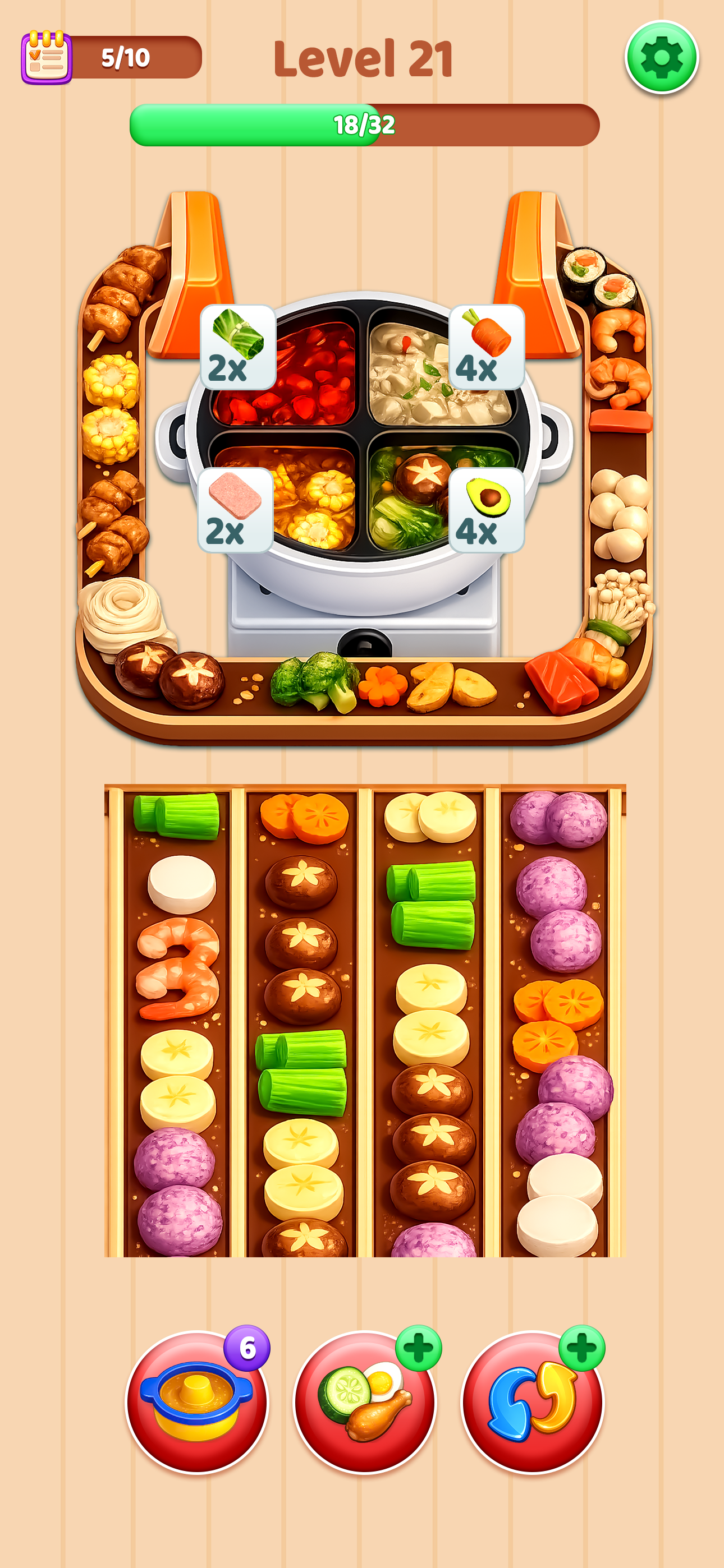 Hotpot Go: Food Sorting Game