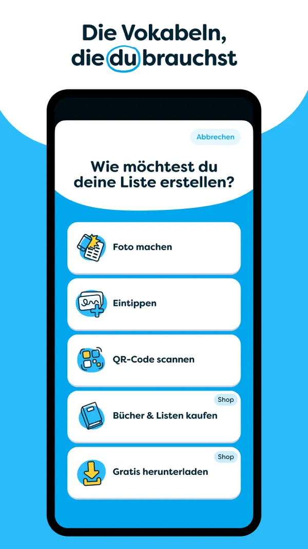 cabuu - Vokabeln lernen iPhone App Screenshot 4 – Bildung