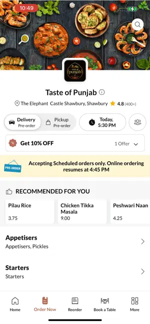 Taste of Punjab. screenshot 2