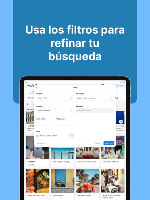 Revolico iPad screenshot 5 - Shopping app