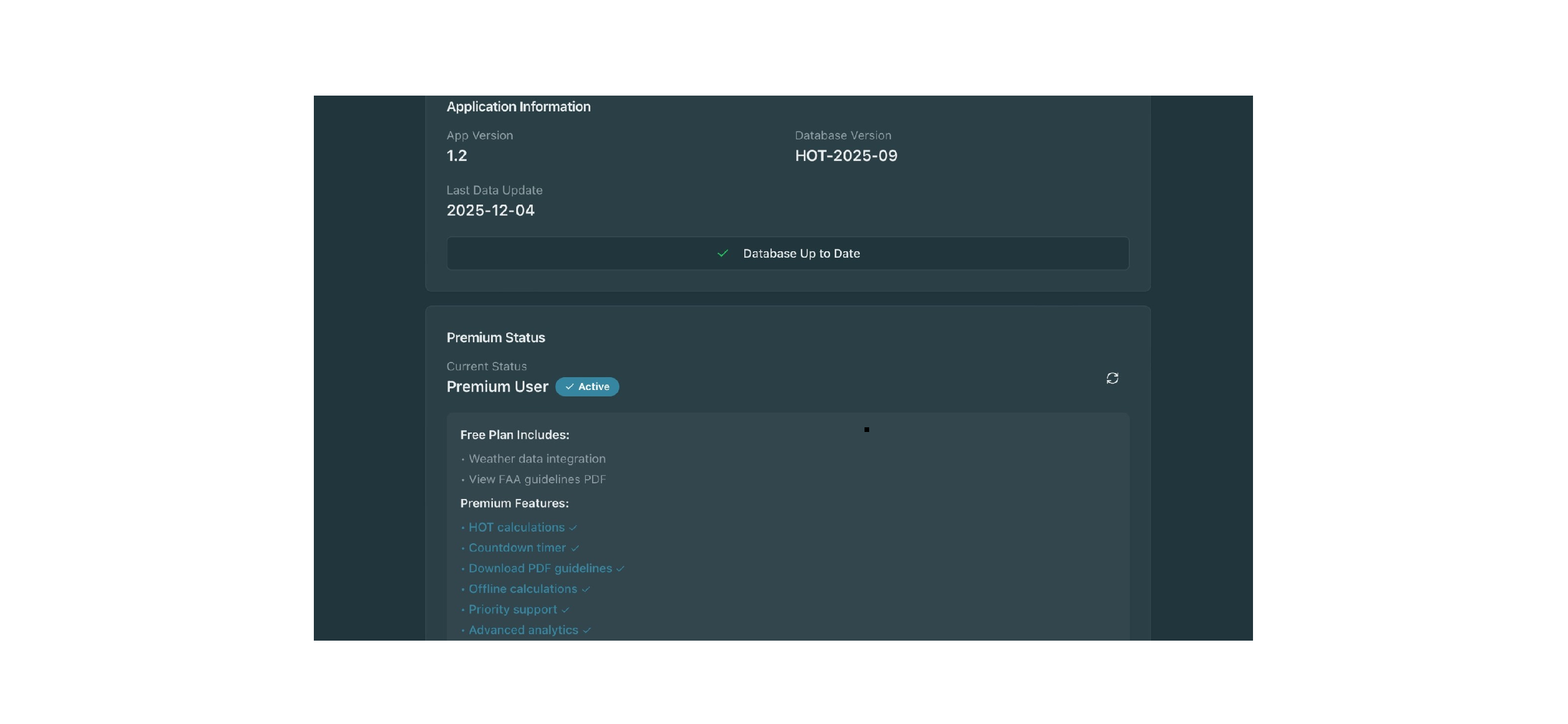 Holdover Times Calculator