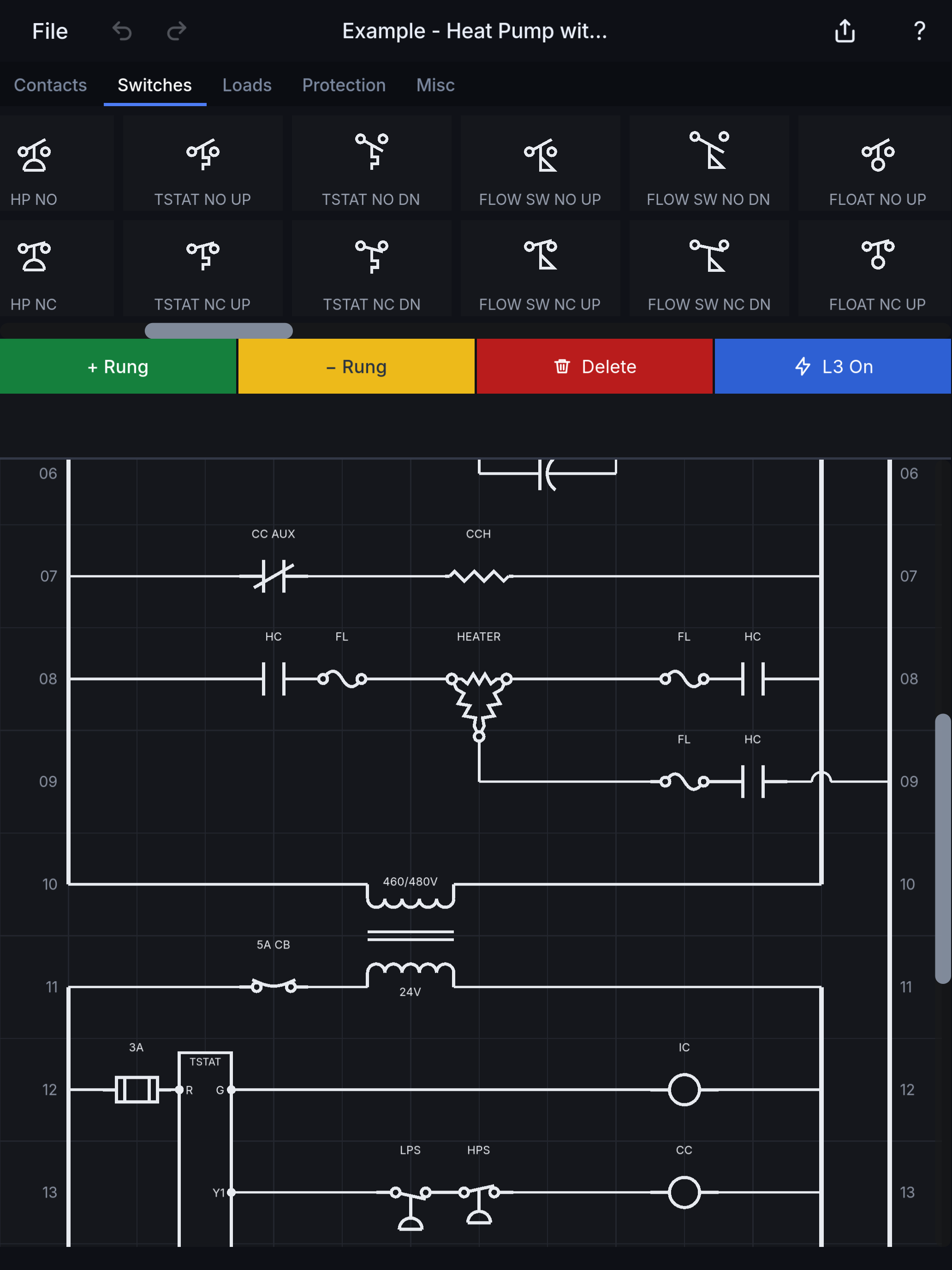 HVAC Ladder: Wiring Diagrams screenshot 7