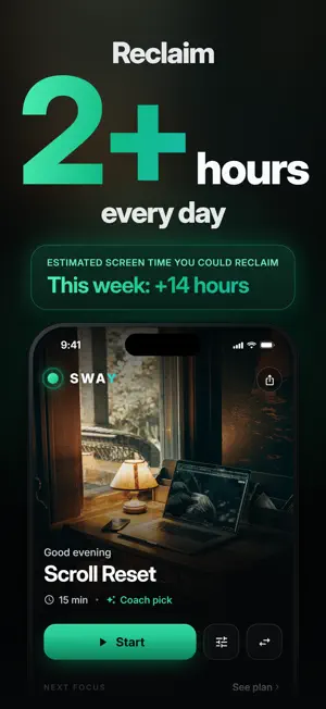 Sway: Screen Time & AI Focus screenshot 1