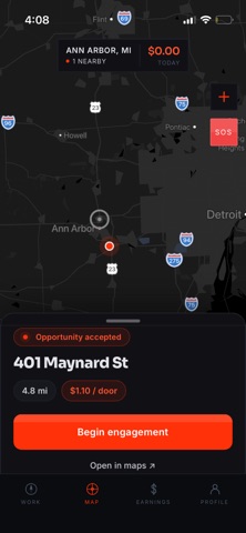 Knock AI - Field Canvassing iPhone screenshot