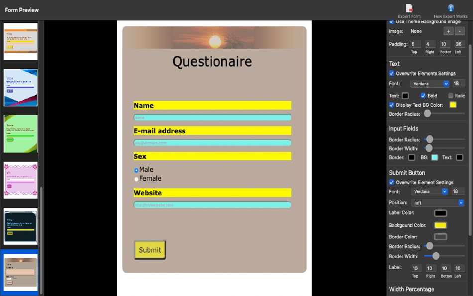 #5. Forms - For HTML Forms (macOS) Av: Alessandro Gimenes Ferri