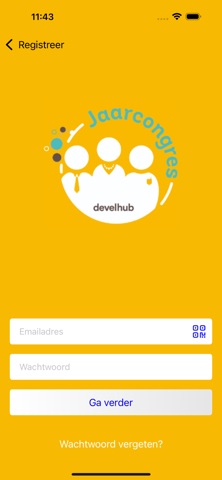Jaarcongres Develhub iPhone screenshot