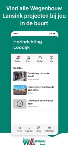 Wegenbouw Lansink iPhone screenshot