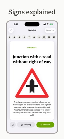 Swiss Driving Theory Test iPhone screenshot