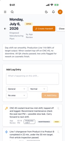 ShiftLog: Shift Handoffs Screenshot 5 of 5