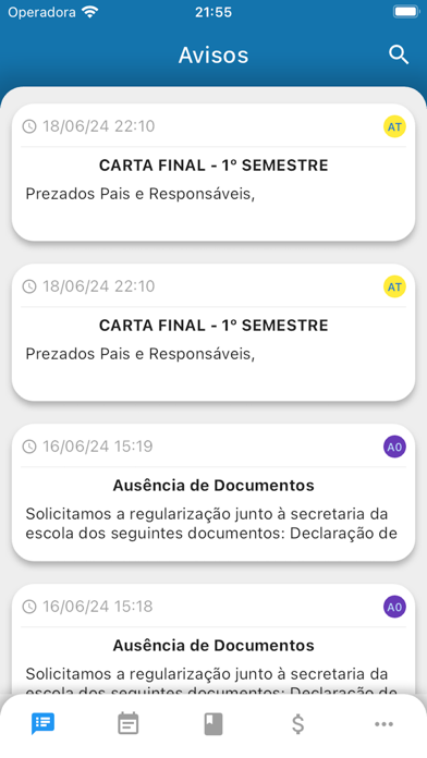 Central da Escola Screenshot