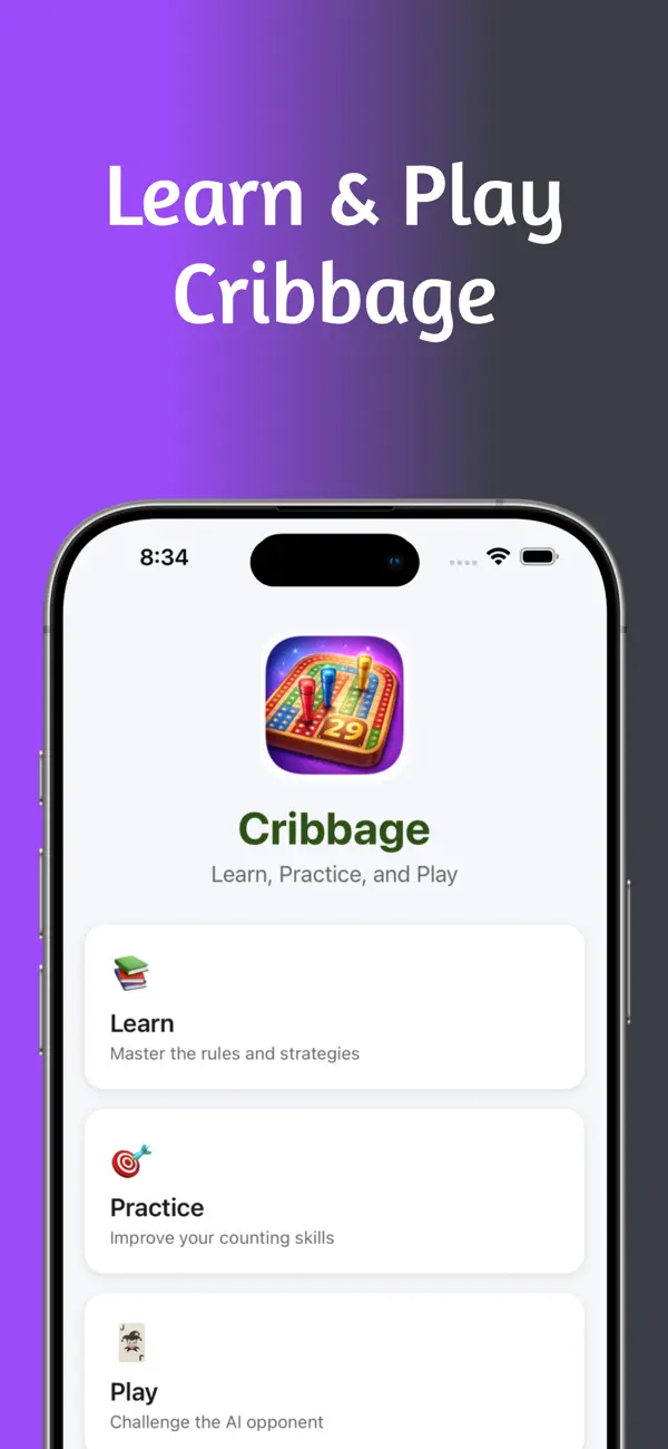 Screenshot #1 pour Cribbage - Play & Learn