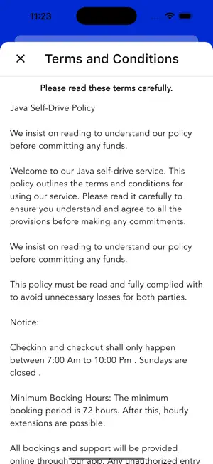 Java Self Drive screenshot 2