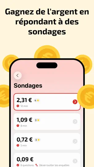 Capture d'écran de AttaPoll - Sondages Rémunérés sur iPhone 2