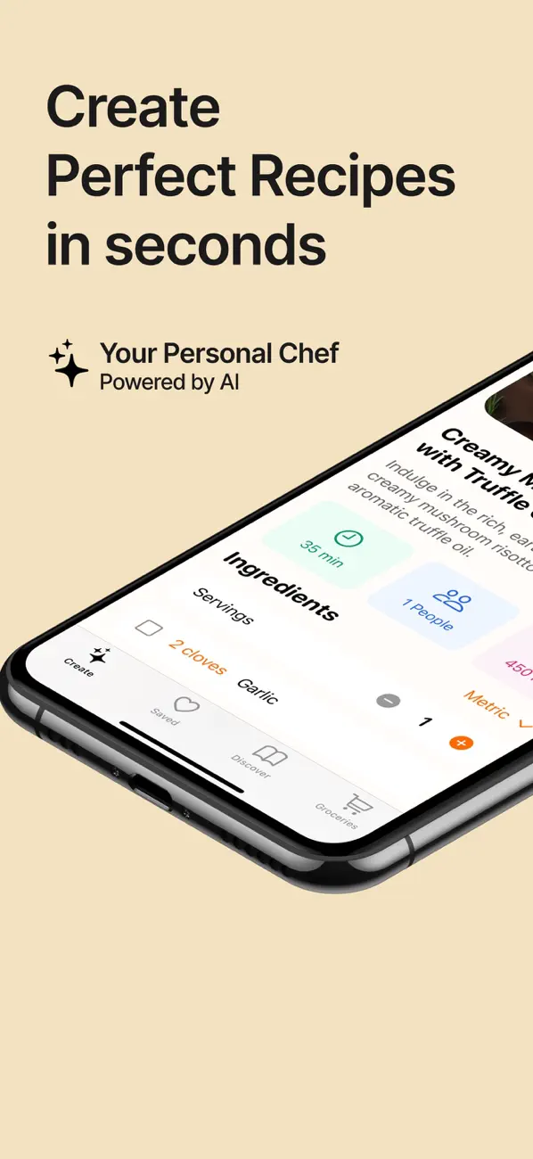 Screenshot #1 pour Bowl Smart Recipe Manager